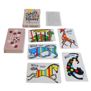 Vintage Spots and Stripes Card Game by Pla-Mor Arrco Complete RARE Game